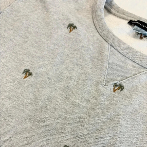 French Connection | Palm Tree Party Sweatshirt | Sz M - Picture 3 of 6